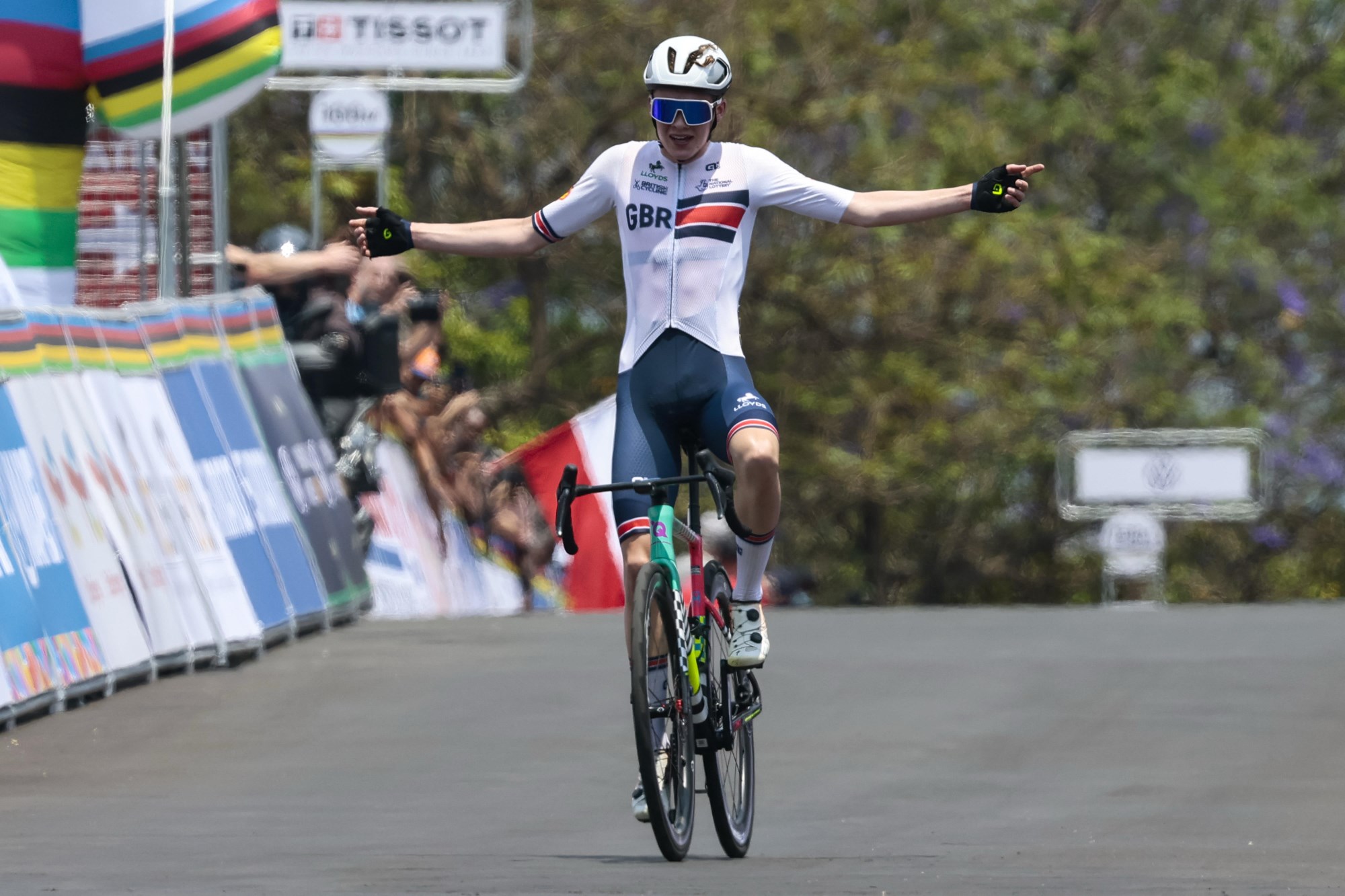 🚨🏆🌈🚴🏻‍♂️🇷🇼Mondiali, juniores: che azione di Hudson !🇬🇧