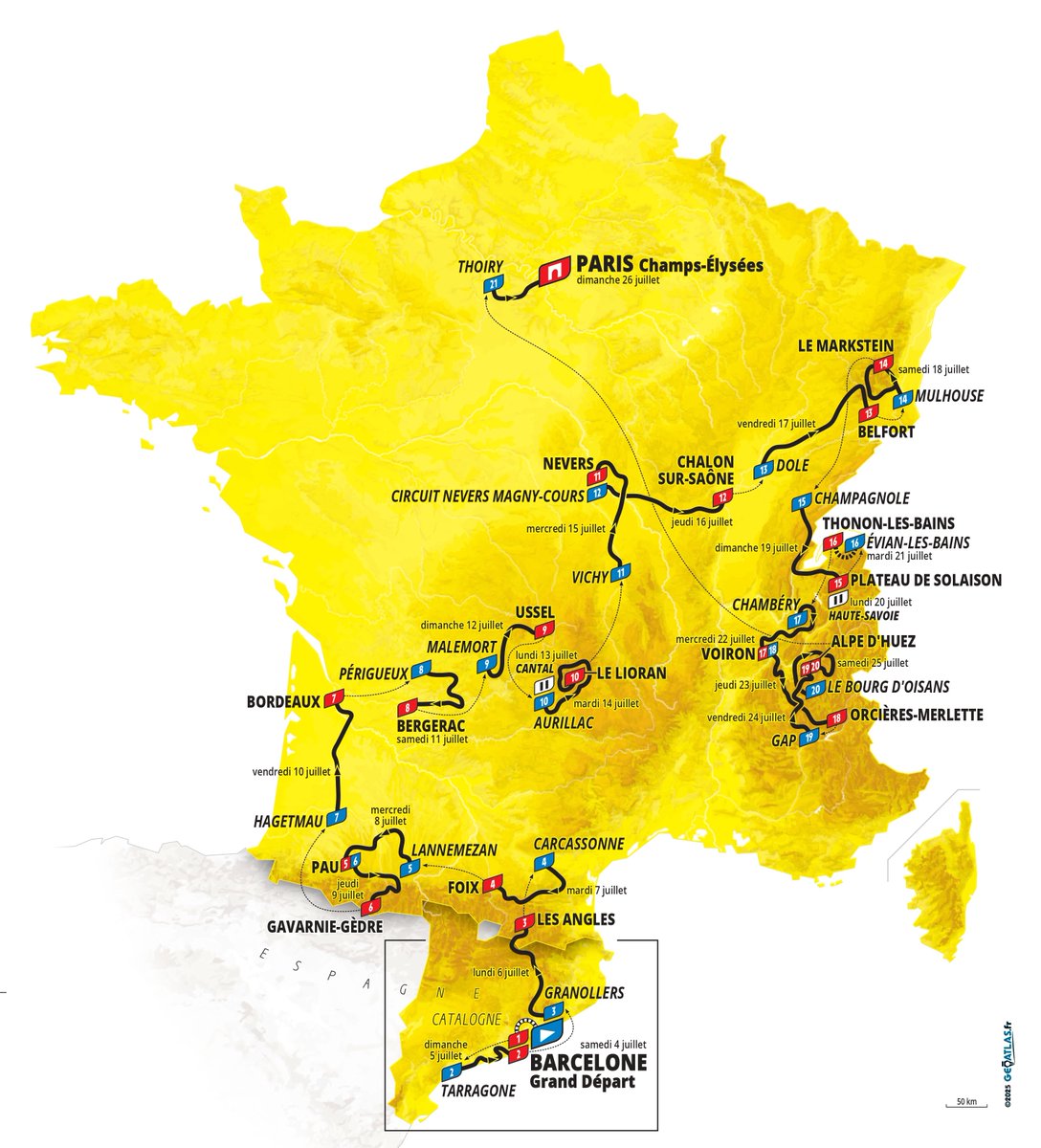 🚨🏆🚴🏻‍♂️🇫🇷Presentazione Tour de France 2026: partenza spagnola e doppio Alpe d’Huez!🇪🇸🇫🇷